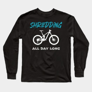 Shredding All Day Long, Cyclist Long Sleeve T-Shirt